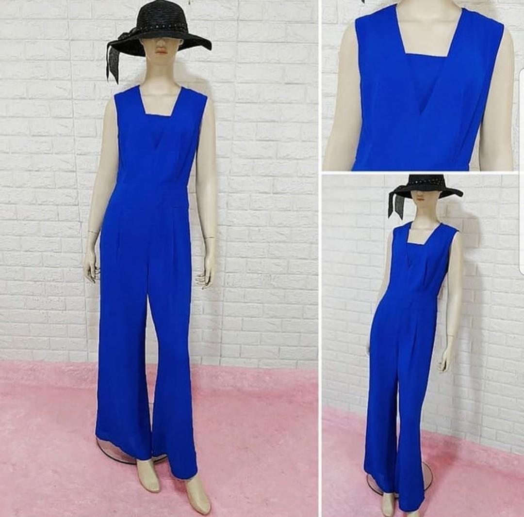 formal royal blue jumpsuit