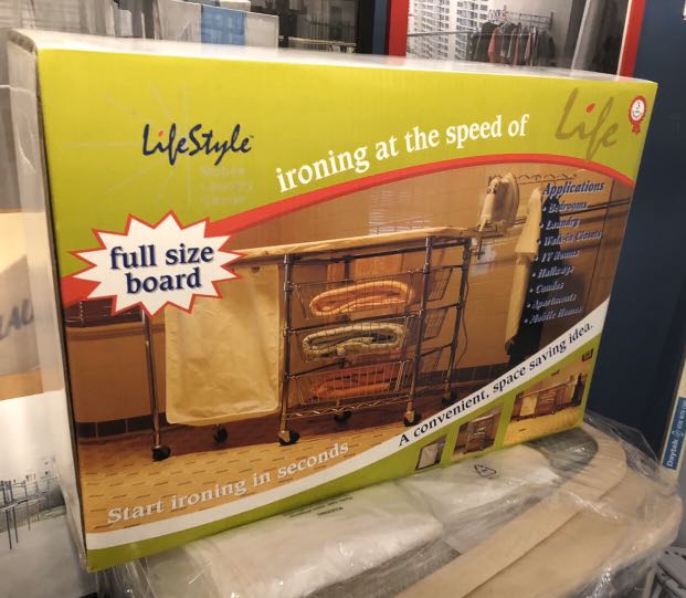 Self Assemble (DIY) 200 Mobile Ironing Board All In One Ironing