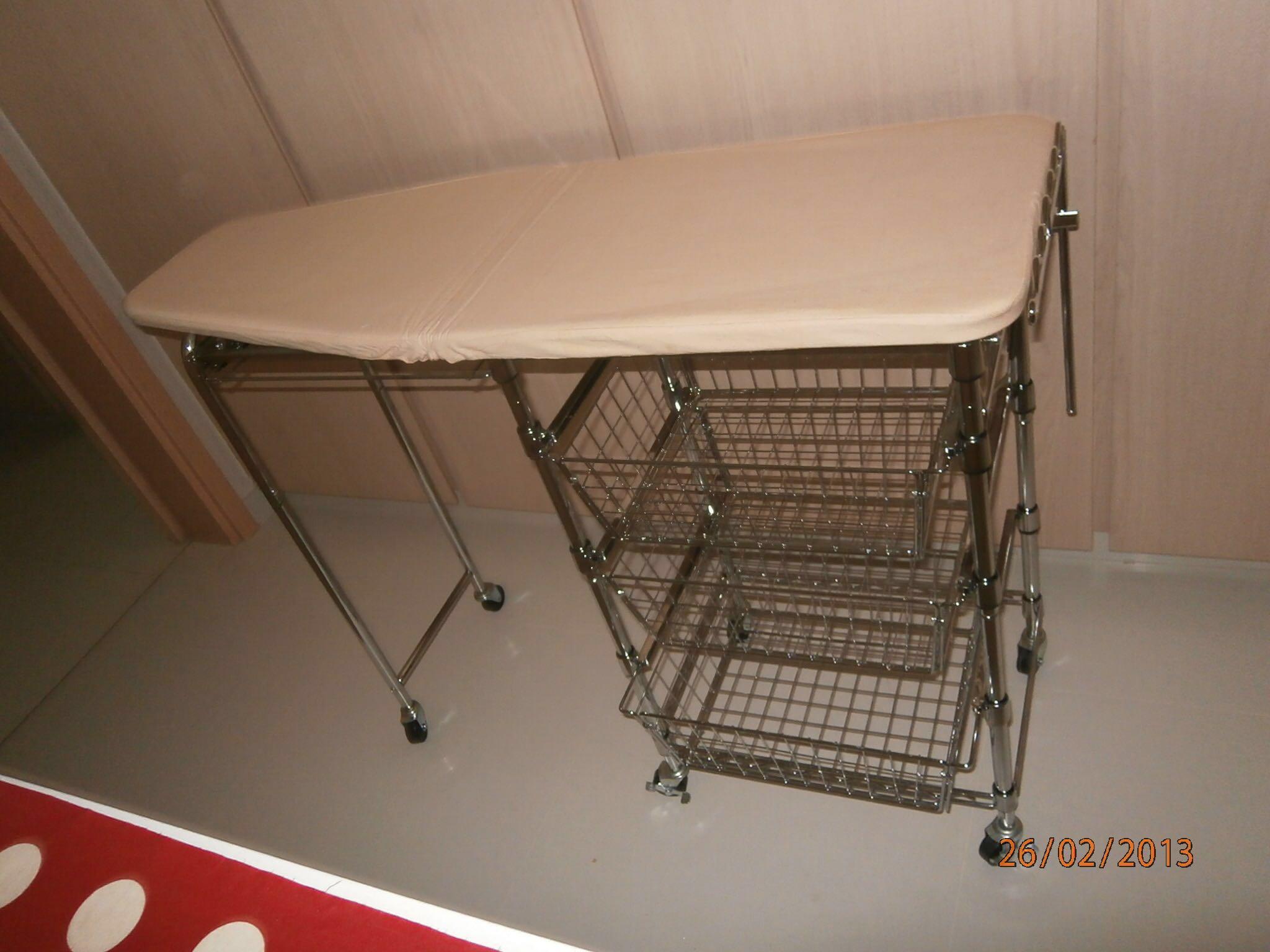 Self Assemble (DIY) 200 Mobile Ironing Board All In One Ironing