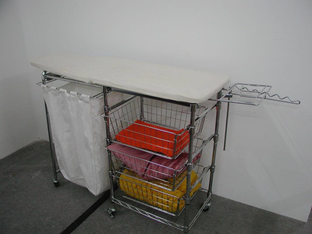 Self Assemble (DIY) 200 Mobile Ironing Board All In One Ironing