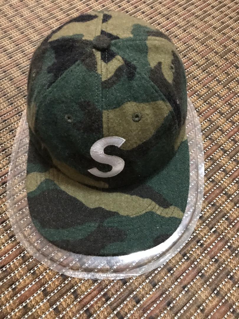 Supreme S logo camo cap Men s Fashion Watches Accessories Cap