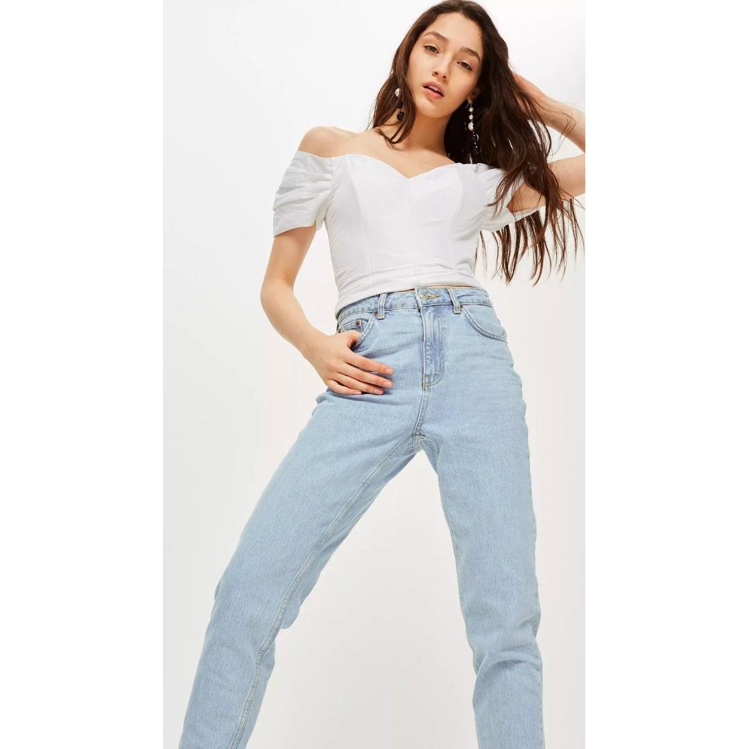 Topshop light blue mom jeans 2025