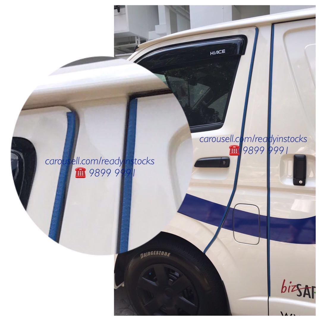 Toyota Hia Edge Rubber Guard (Metal Reinforced) / Toyota - Nissan ce - Universal Flexible Decor Door Edge Rubber Guard (Metal Reinforced) / Hiace - NV200 - NV350 Accessories >>READY STOCKS!!
