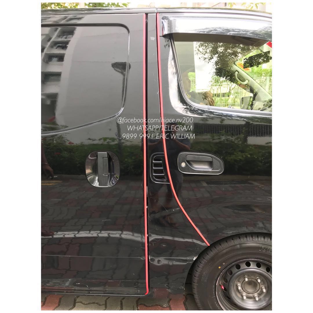Toyota Hia Edge Rubber Guard (Metal Reinforced) / Toyota - Nissan ce - Universal Flexible Decor Door Edge Rubber Guard (Metal Reinforced) / Hiace - NV200 - NV350 Accessories >>READY STOCKS!!