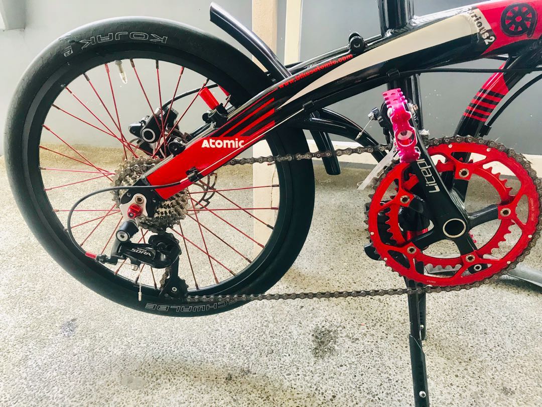 Upgraded atomic furious2 folding bike 