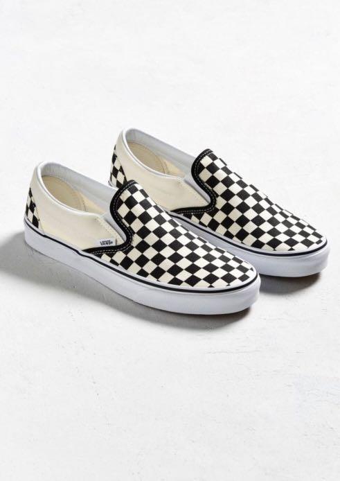 vans checkerboard slip on price