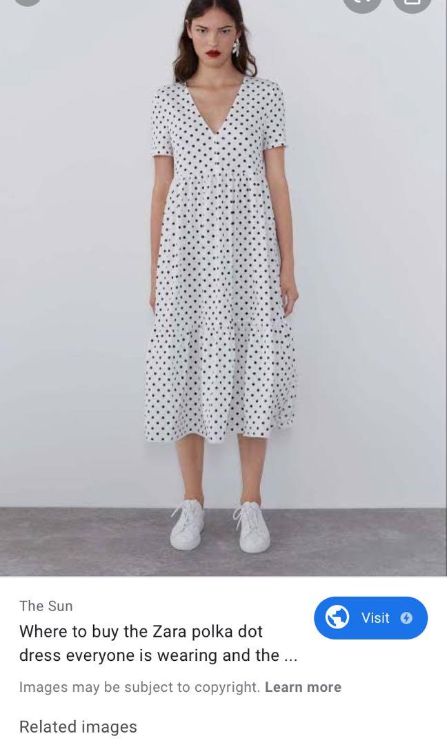 Zara polka dot dress 2019 outlet