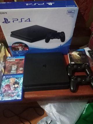Ps4 slim wt 2 controller for sale or swal