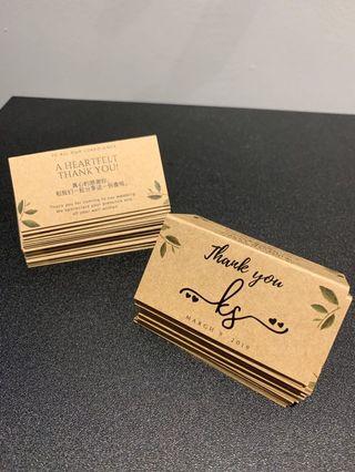 Brown Kraft Tent Cards Place Cards Bag Toppers 9pc