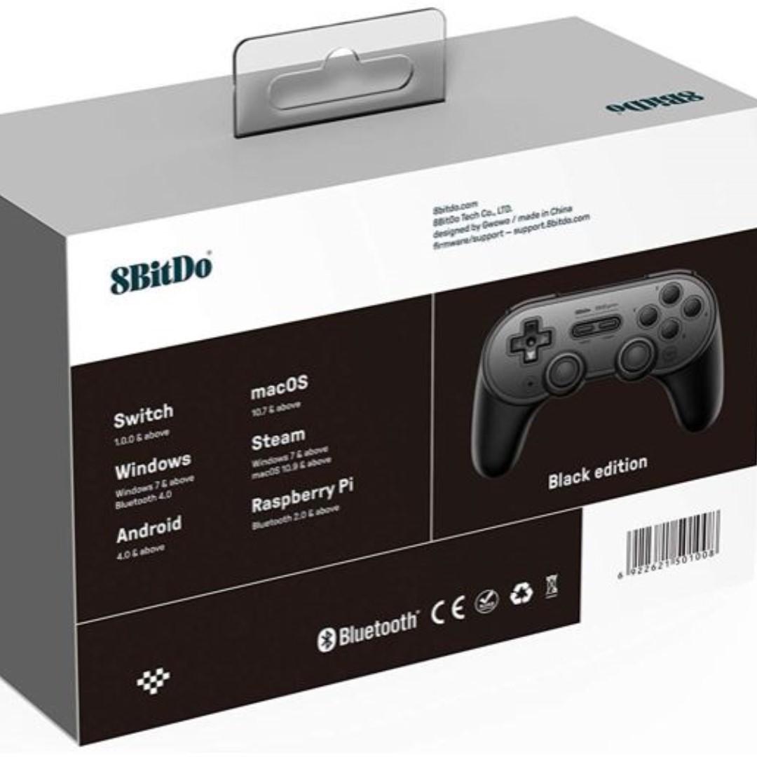 8Bitdo Sn30 Pro+ Bluetooth Gamepad (Black Edition) - Nintendo Switch