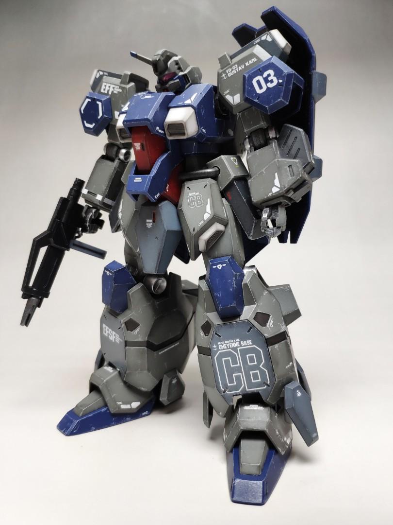 售bandai 模型hg 1 144 Fd 03 Gustav Karl Unicorn Ver 上色成品