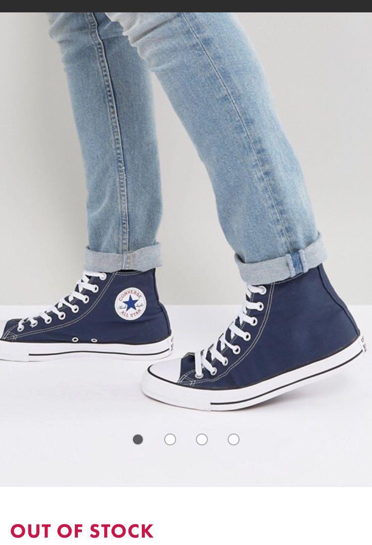 navy converse high tops