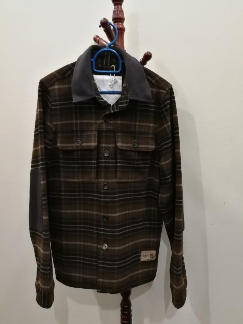 Adidas men original Gluhwein flannel casual shirt