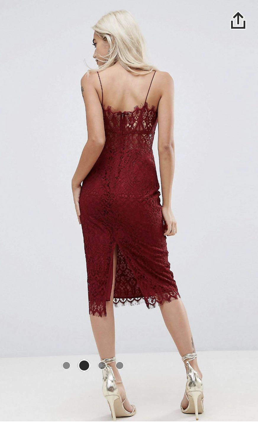 asos petite lace dress ASOS - Petite Satin Mini Dress - Women - Polyester - 0 US