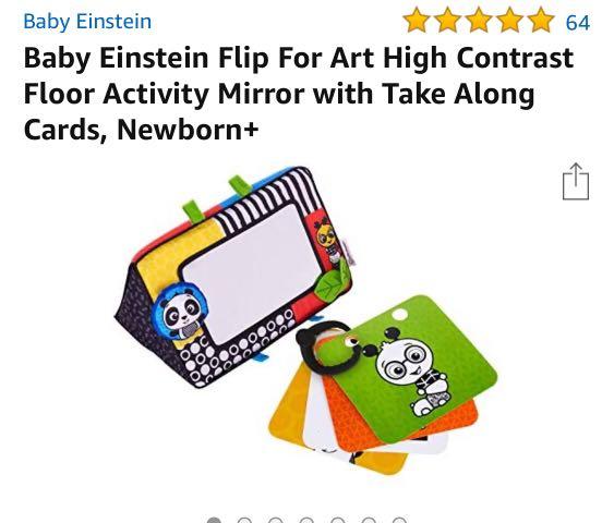 Baby einstein flip for art outlet high contrast floor activity mirror