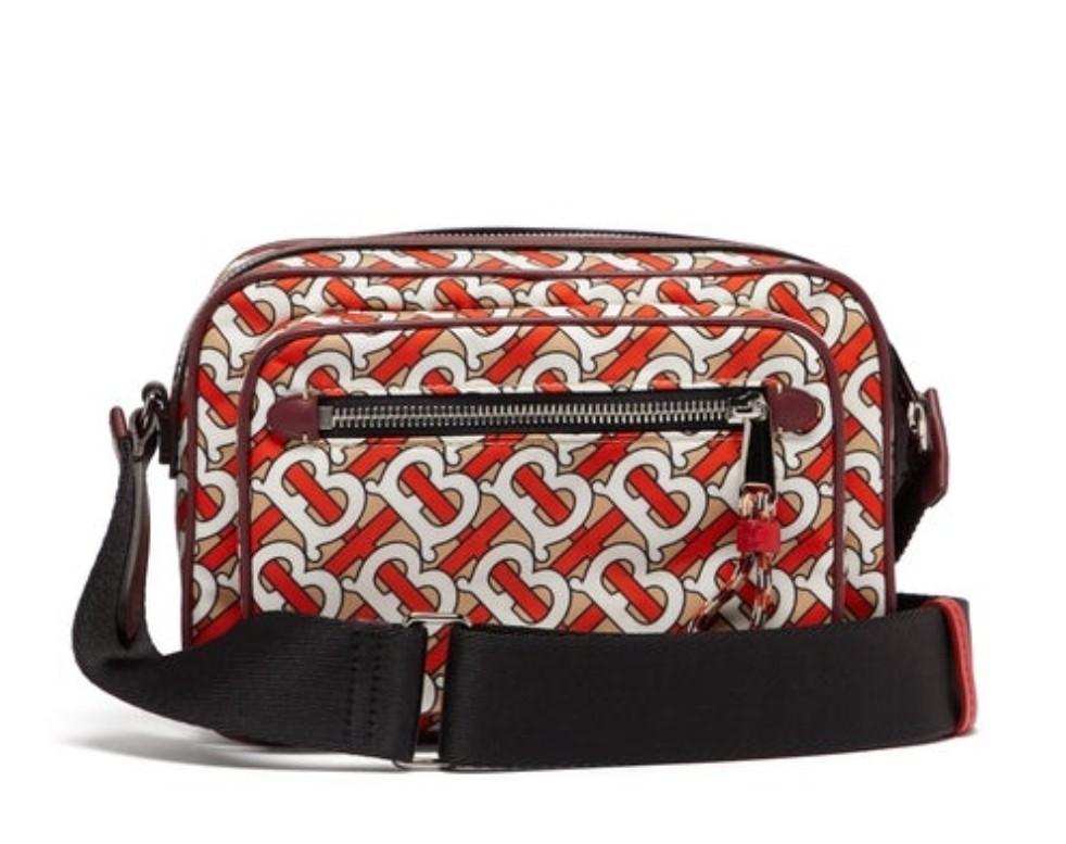 burberry monogram print crossbody wallet