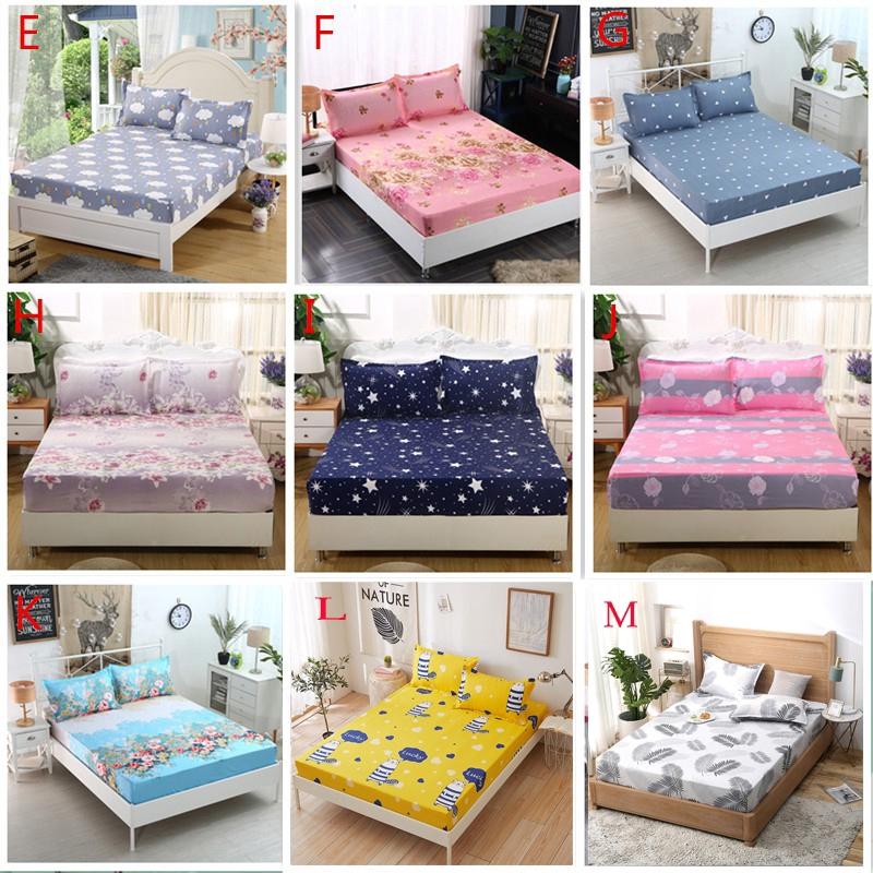 Cadar Fitted Bedsheet Single Queen King Size With Bedsheet Mattress Protect Cover Furniture Home Living Furniture Tables Sets On Carousell