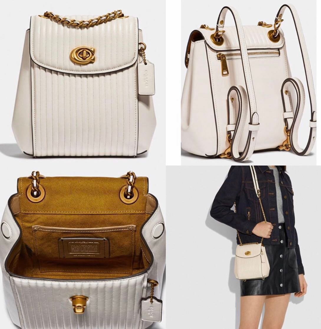 Coach quilted parker backpack 2025