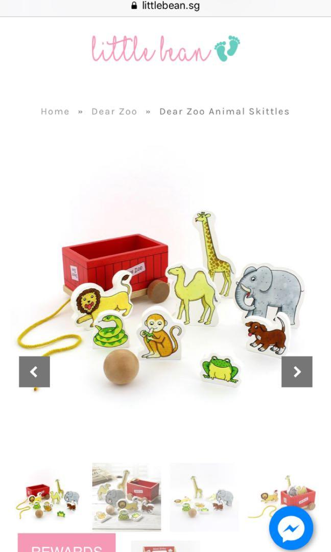 Dear zoo cheap wooden skittles