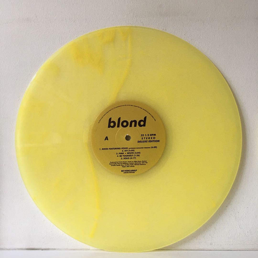 Frank Ocean ‎– Blond (Deluxe Edition) (2019 Italy Limited Edition 2LP -  YELLOW MARBLED VINYL - BONUS TRACKS - MINT)