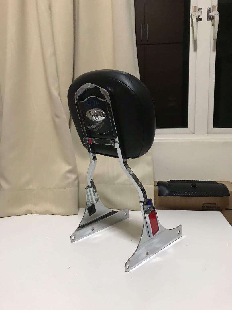 Harley Davidson backrest, Motorcycles, Motorcycle Accessories on Carousell
