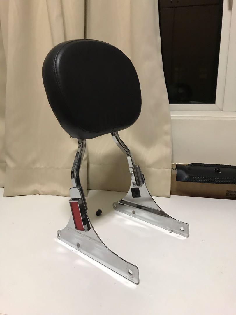 Harley Davidson backrest, Motorcycles, Motorcycle Accessories on Carousell