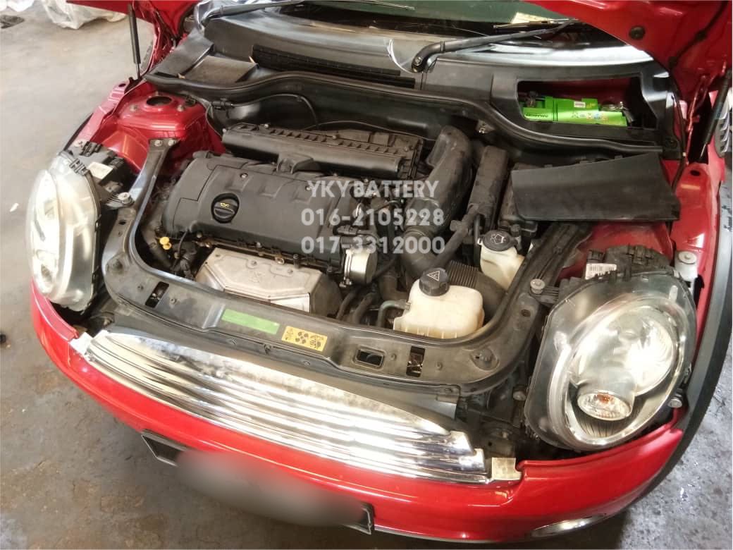Where is the Battery in a MINI Cooper?