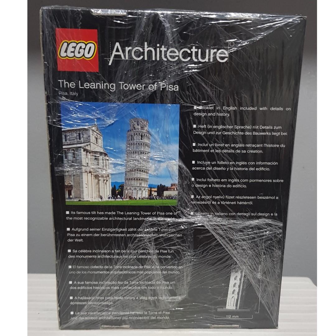 LEGO Architecture The Leaning Tower of Pisa 21015 (Retired Product), Toys \u0026 Games, Toys on Carousell