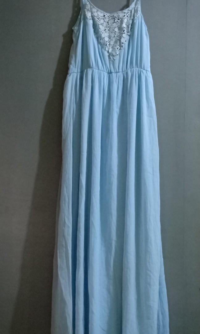Long Maxi Beach Dress, Women's Fashion, Dresses & Sets, Dresses on ...