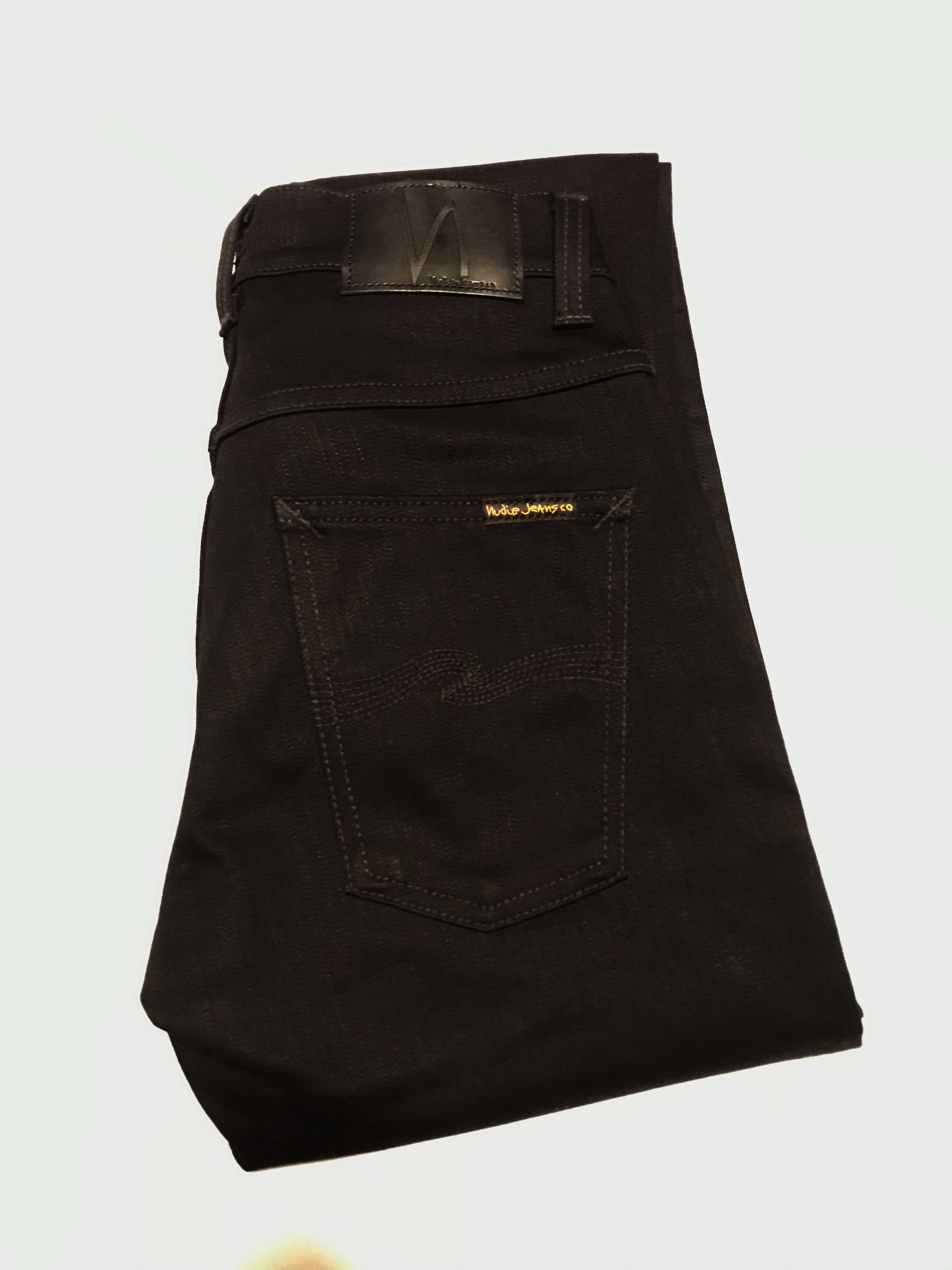 Nudie Jeans Grim Tim Dry Cold Black Jeans, Men's Fashion, Bottoms