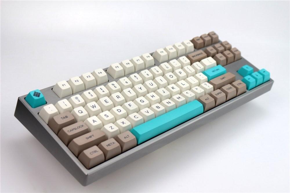OneCap Retro Beige SA PBT keycaps 134 keys cherry mx switch for