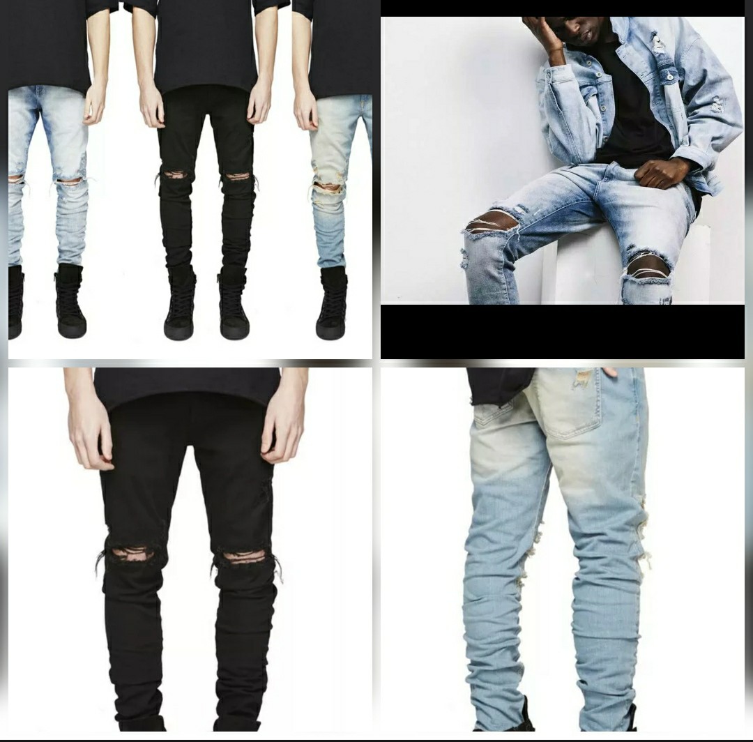 Plus Size Jogger Jeans / Denim / Men / Destroyed / torn / Pants, Men's  Fashion, Bottoms, Jeans on Carousell