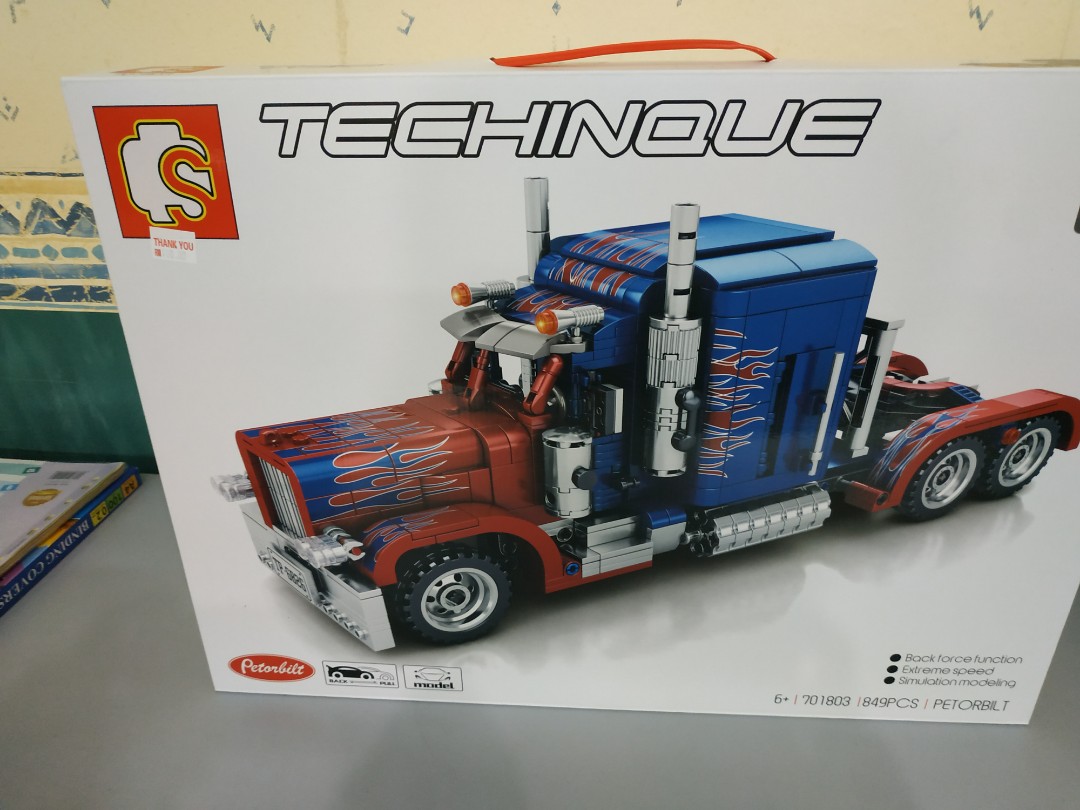 optimus prime lego truck