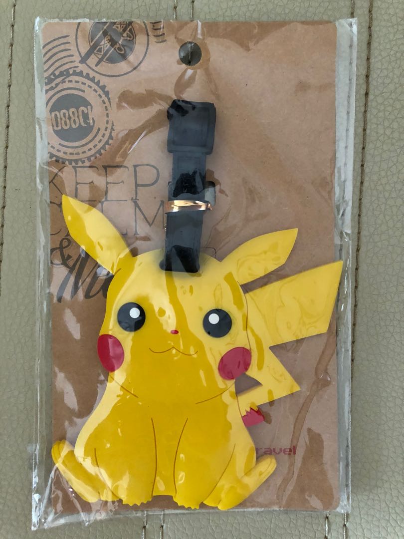Pikachu Luggage Tag, Hobbies &amp; Toys, Travel, Travel Essentials ...