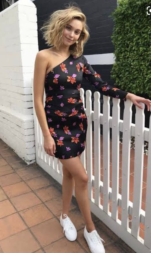 missguided bandeau origami midi dress