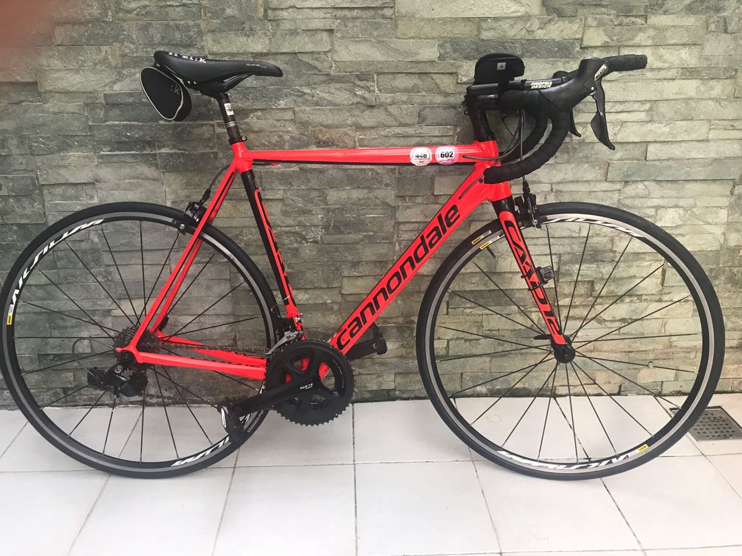 cannondale road bike red