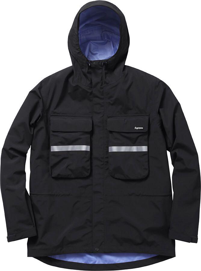 supreme hi vis taped seam jacket