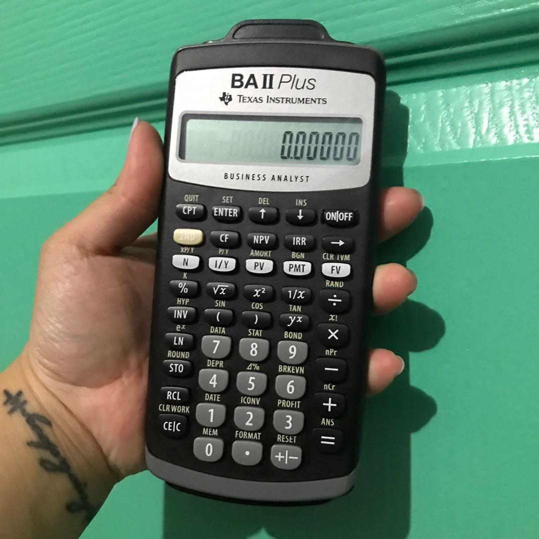 Texas Instruments BA II Plus Calculator, Computers & Tech, Office ...