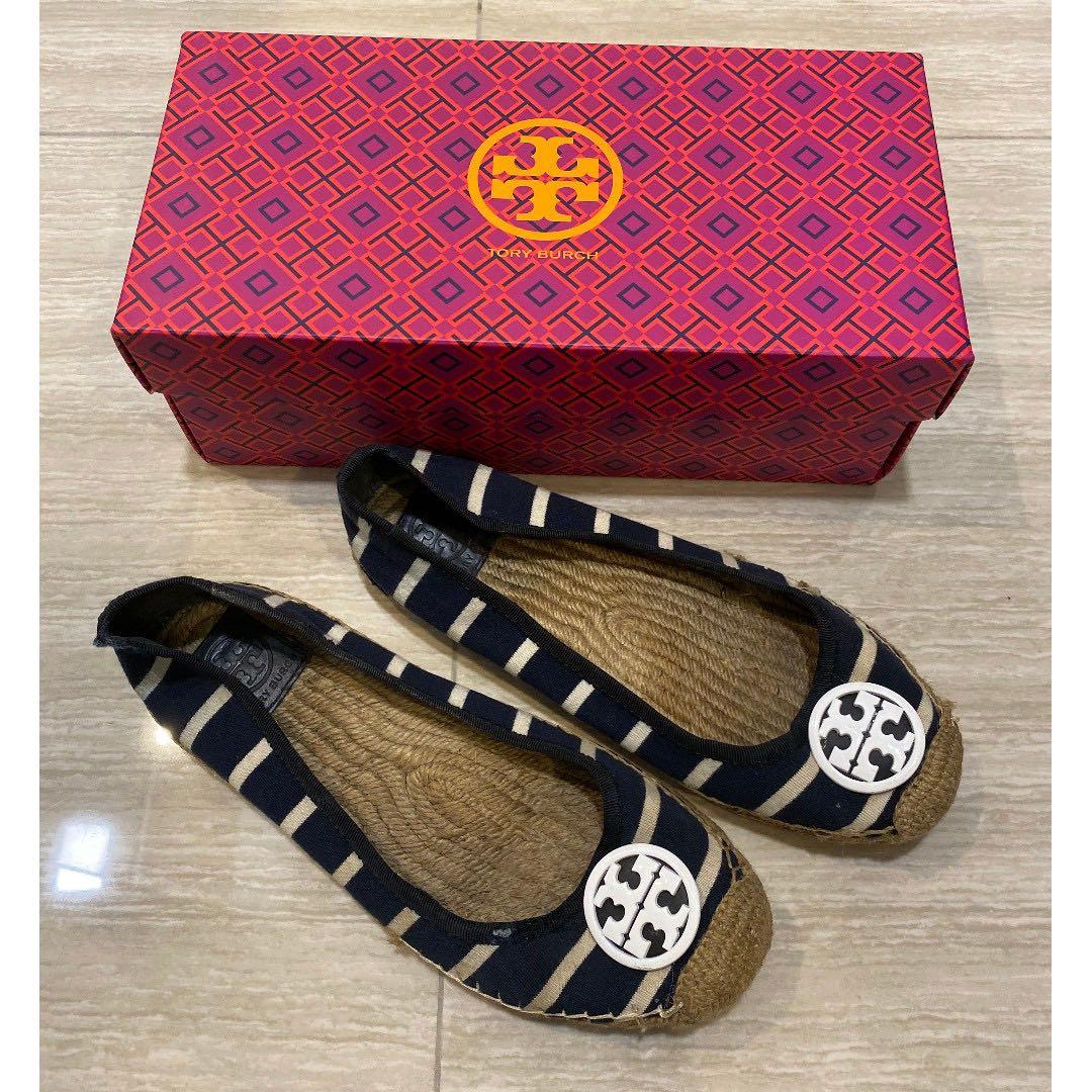 tory burch striped espadrilles