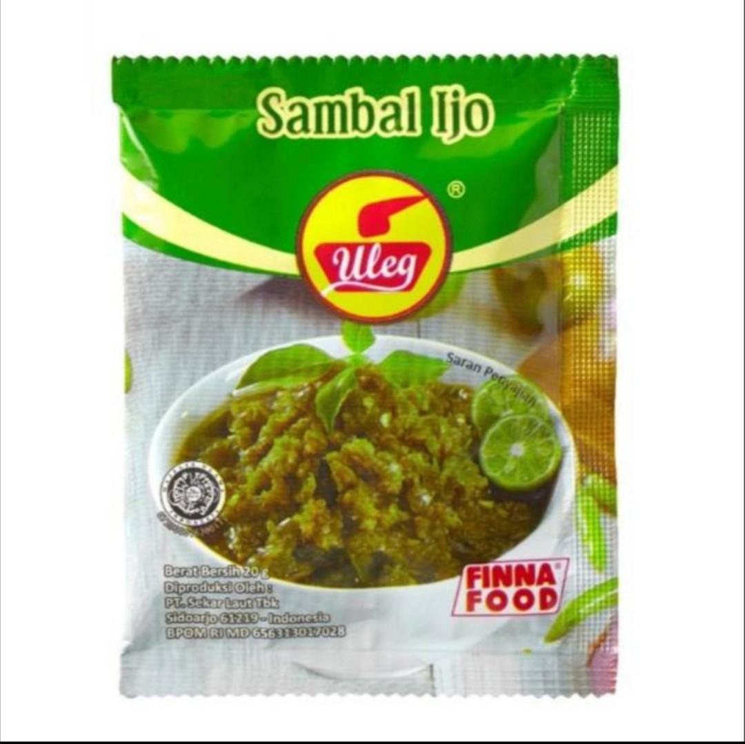 Uleg Sambal Ijo Sachets 10 S Pack Halal Food Drinks Instant Food On Carousell