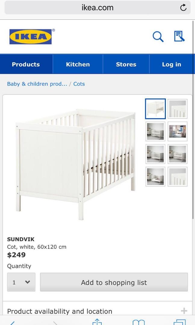 Used Ikea Cot for sale, Babies & Kids, Baby Nursery & Kids Furniture