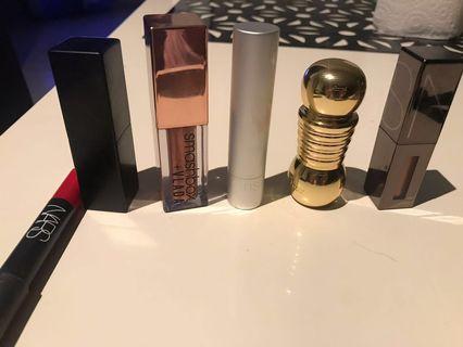 Nars, Dior, Smashbox, Rms lipsticks