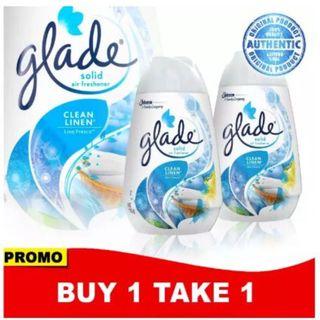 Buy 1 Take 1 GLADE Clean Linen Solid Air Freshener 170g