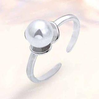 Women sweet pearl ring adjustable free size