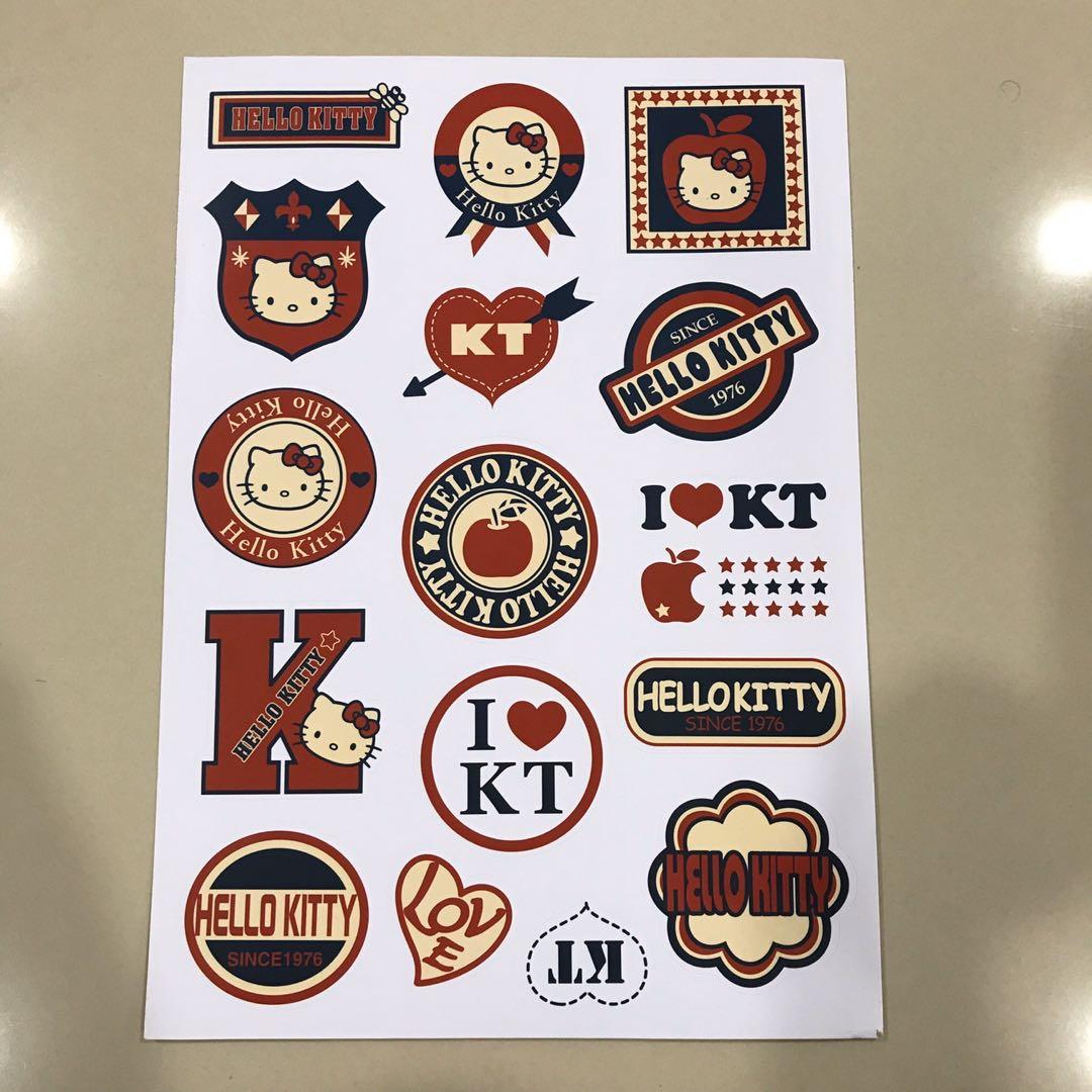 A27 Hello Kitty - Luggage/ notebook/ guitar / laptop stickers ...