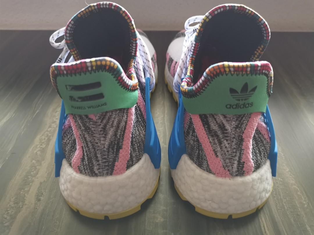 adidas Originals x Pharrell Williams SolarHu NMD Pink MOTHERLAND Men s Fashion Footwear Sneakers on Carousell