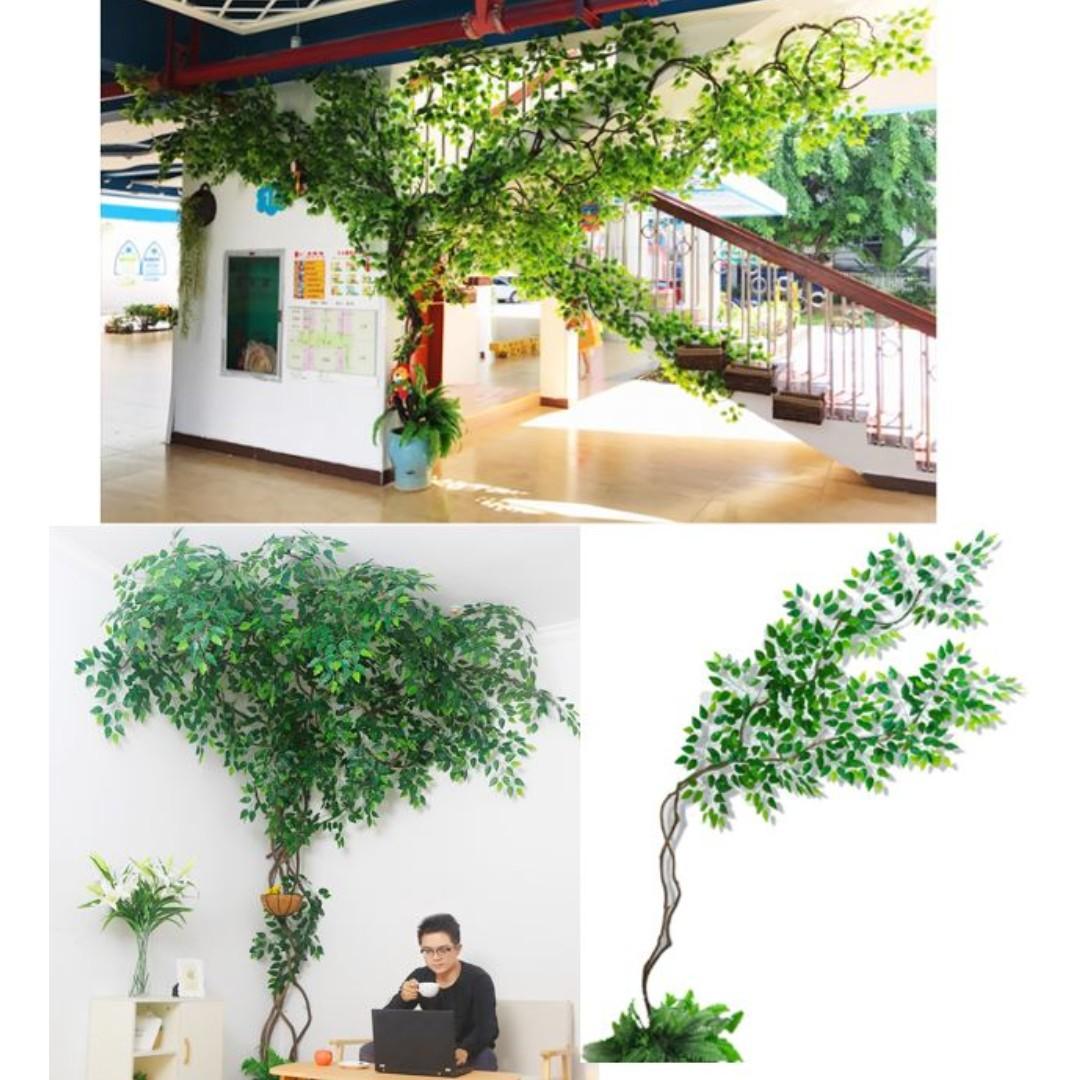Artificial Leaves Tree Branches Trees Vines Fake Leaves Living