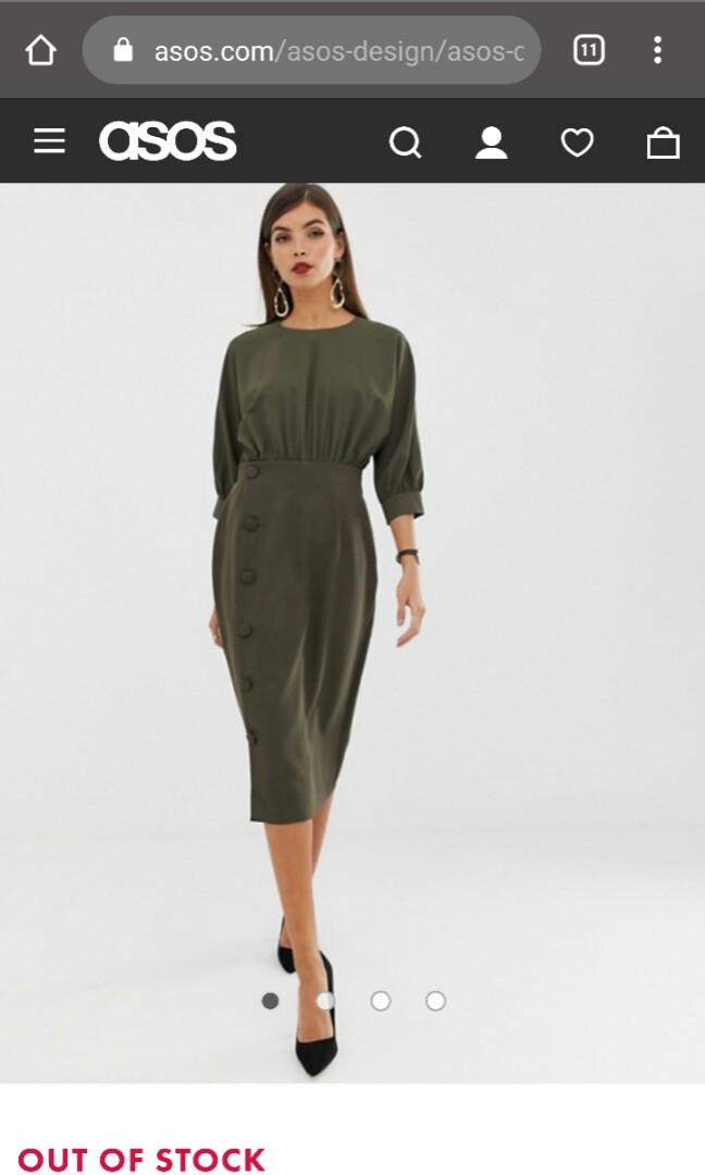 ASOS DESIGN midi pencil work dress Women s Fashion Dresses Sets Dresses on Carousell