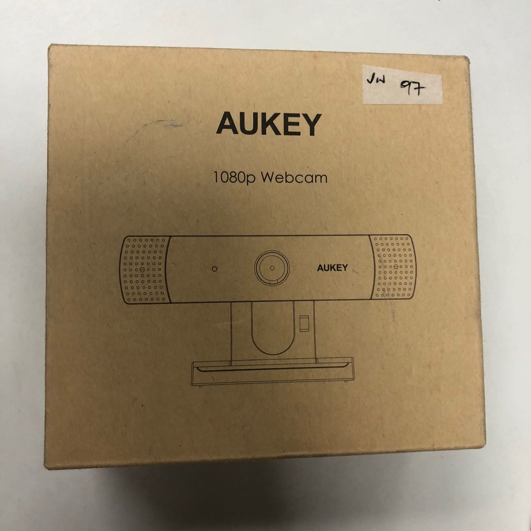 Aukey PC-LM1E Webcam Full HD Dual-Mic Series Stream, CMOS da 1/3