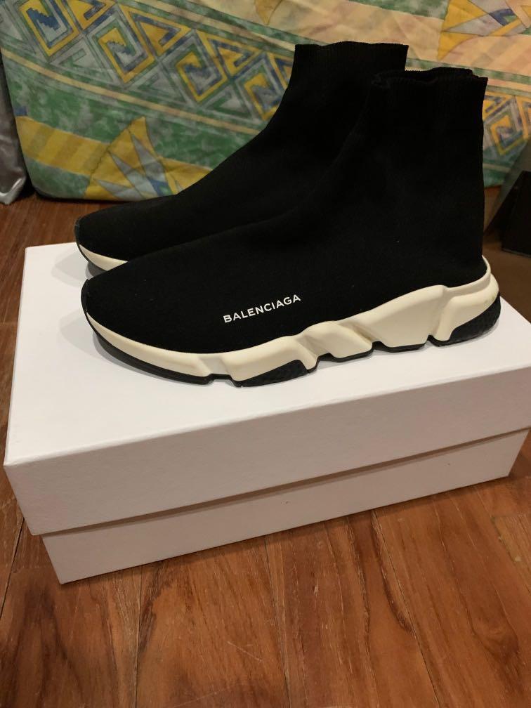 balenciaga speed trainer mens silver